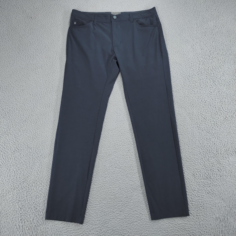 Linksoul Pants Mens 34R Gray Boardwalker Five-Pocket Golf Performance Stretch